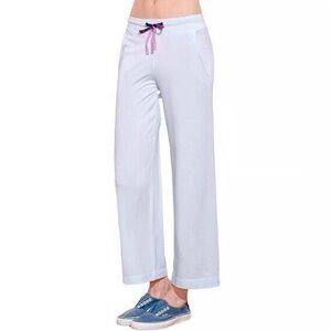 NWT Sundry Lilac Lavender Crop Flared Lounge sweatpants Sz S Modal Cotton